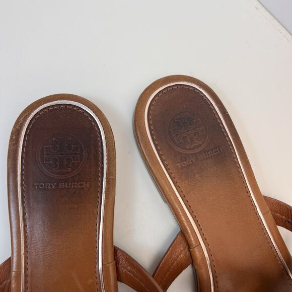 Tory Burch Miller Sandals Vintage Vachetta Woman’s Size 6 - Picture 4 of 7